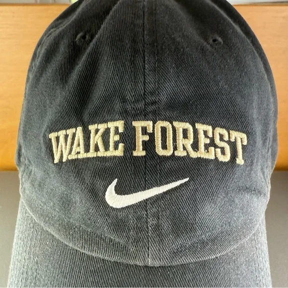 Nike Wake Forest Demon Deacons Spell Out Swoosh Men’s Adult Adjustable Hat Cap - Picture 4 of 10